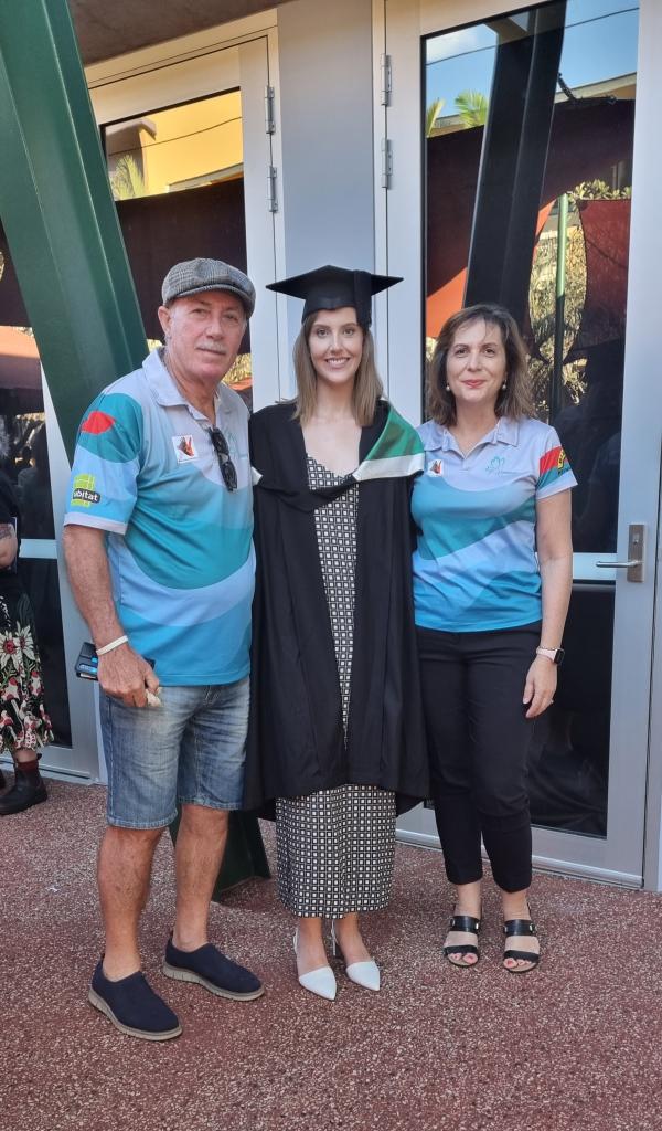 Brooke Griffin with Lidia & Michael Di Lembo sponsors of SJ Memorial Scholarship